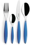 Guzzini - Feeling, 24-Teiliges Besteckset - Mediterranen Blau, 15,8 x 7,5 x h25,5 cm