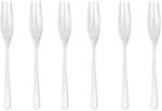 Sambonet 52553A55 Taste - Monoblock-Dessertgabel-Set aus Edelstahl 18/10, 6-teilig,