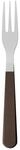 Villeroy und Boch Tex as Steak- und Pizzagabel, 20 cm, Edelstahl/Walnussholz