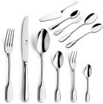 Paul Wirths AUGSBURGER FADEN Besteck Set 12 Personen 68-teilig, Klassisches