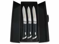 Sambonet Special Knife Edelstahl 18/10 Set 3 Steakmesser T-Bone 25,6 cm, Glatte