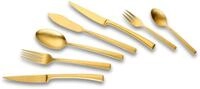 ECHTWERK Tafelbesteck Avelino, Gold Edition, 42-teilig, Essbesteck f&uuml;r bis zu 6