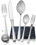 R&Ouml;SLE PASSION Besteck Set f&uuml;r 12 Personen &ndash; 60-teiliges Hochglanzpoliertes