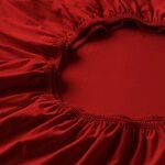 ESTELLA Spannbetttuch Zwirnjersey | Purpur | 200x200 cm | b&uuml;gelfreie &...