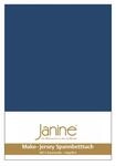 Janine Spannbetttuch 5007 Mako Jersey 90/190 bis 100/200 cm Marine Fb. 82