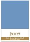 Janine Spannbetttuch 5007 Mako Jersey 90/190 bis 100/200 cm blau Fb. 42