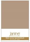 Janine Spannbetttuch 5007 Mako Jersey 90/190 bis 100/200 cm Nougat Fb. 37