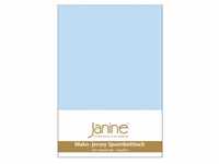 Janine Spannbetttuch 5007 Mako Jersey 90/190 bis 100/200 cm hellblau Fb. 12
