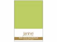 Janine Spannbetttuch 5007 Mako Jersey 90/190 bis 100/200 cm apfelgrün Fb. 56