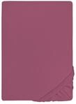 biberna Deluxe Jersey-Elastic-Spannbetttuch 180x200 cm - 200x220 cm rot | 97%