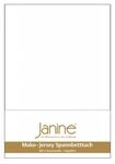 Janine Spannbetttuch 5007 Mako Jersey 140/200 bis 160/200 cm wei&szlig; Fb. 10
