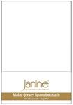 Janine Spannbetttuch 5007 Mako Jersey 180/200 bis 200/200 cm wei&szlig; Fb. 10