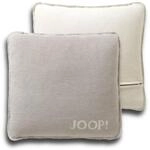 JOOP! Kissen UNI-DOUBLEFACE Kissenbezug Farbe Feder-Ecru Gr&ouml;&szlig;e 50x50 cm