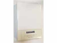 Bassetti Spannbettlaken 011 Weiß Baumwolle/Elastan, Maße: 90cm x 190cm, 100cm x