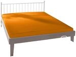 Bassetti Spannbettt&uuml;cher Spannbetttuch 215 orange - 301