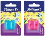Pelikan 700429 Doppeldosenanspitzer Flower, 1 St&uuml;ck, farbig sortiert - keine
