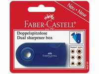 Faber-Castell 182797 - Doppelspitzdose, farblich sortiert in rot und blau, keine