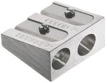 FABER-CASTELL 185710 - Doppelspitzer Metall f&uuml;r Farb und Kreidestifte
