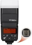 Godox TT350C TTL Kamerablitz Speedlite, 2.4G HSS 1 / 8000s TTL GN36 Elektronischer