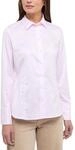 ETERNA Regular Bluse Langarm Hemdkragen Blickdicht Hellrosa