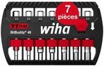Wiha Bit Set BitBuddy 8-tlg. I TY-Bit 49 mm Sechskant 1/4" E6,3 I Zubeh&ouml;r f&uuml;r