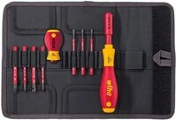 Wiha Schraubendreher und Bit Set slimVario (41233) 10 tlg. in Falttasche | VDE