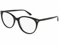 Gucci Unisex – Erwachsene GG00930-001-53 Brillengestell, Glänzend Schwarz, 53