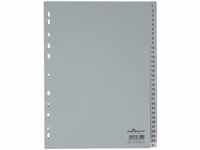 Durable Hunke & Jochheim Register 1 - 31 (PP DIN A4 215/230 x 297 mm) 31 Blatt grau