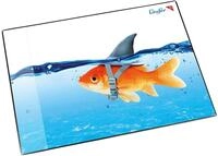 L&auml;ufer 46649 Schreibtischunterlage Goldhai Fisch, 53x40 cm, rutschfeste
