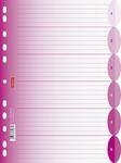 Brunnen Ordnerregister Ringbuchregister Colour Code, PP, halbrund, pink, A4, 225 x