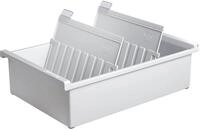 HAN 955-0-11 Karteitrog max. Anzahl der Karten: DIN A5 quer, Lichtgrau, f&uuml;r 1.300