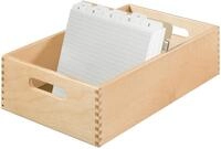 HAN Holz-Karteirog f&uuml;r 1500 DIN A5 quer Karteikarten inkl. 1...