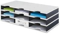 Styrodoc 268030398 Sortierstation trio mit 9 F&auml;chern, 723 x 331 x 223 mm,