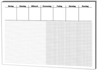 RNKVERLAG 46632 - Schreibtischunterlage Office, 48 x 33 cm, liniert + kariert,...