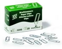 Durable Briefklammern, 26 mm, 2000 St&uuml;ck, verzinkt, 120625
