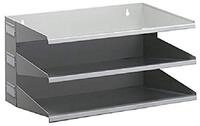 Durable Sortierreck (mit 3 Ablagef&auml;chern), f&uuml;r Tisch oder Wand, grau, 335910