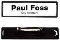 Durable Namensschild Clip-Card (mit Plattennadel, 17 x 67 mm) Packung &agrave; 25...
