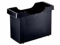 Leitz Hängemappenbox Uni-Box A4, Für bis zu 20 gefüllte A4 Hängemappen, Schwarz,