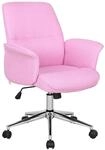 SixBros. B&uuml;rostuhl Pink Stoff - 0704M/3673