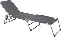 BERGER Dreibeinliege, Stahlgest&auml;nge, grau, Belastbar bis 120 kg, 5-Fach verstellbar,