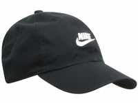 Nike Unisex Futura Washed Cap, Black/Black/White, Einheitsgröße EU
