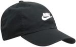 Nike Unisex Futura Washed Cap, Black/Black/White, Einheitsgr&ouml;&szlig;e EU