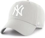 47 Erwachsene Kappe MLB New York Yankees Clean Up, Grey, OSFA, B-RGW17GWS-GY