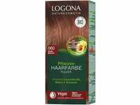 LOGONA Naturkosmetik Pflanzen-Haarfarbe Pulver 060 Nussbraun, Vegan &...