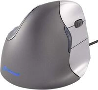 Evoluent VM4R Vertical Mouse 4 Maus f&uuml;r Rechtsh&auml;nder, Schwarz, Grau