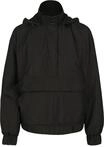 Urban Classics Damen Jacke Ladies Panel Pull Over Jacket Schwarz (Black 00007) Large