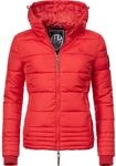 MARIKOO Damen Winterjacke Steppjacke Sole Rot Gr. XXL