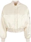 Urban Classics Damen Jacke Ladies Short Oversized Satin Bomber Jacket whitesand 5XL