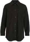 Vila Damen Vikimmi Shirt L/S Jacket - Noos Jacke, Schwarz, L