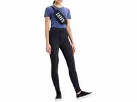 Levi's Damen Mile High Super Skinny Jeans, Black Ground, 24W / 32L